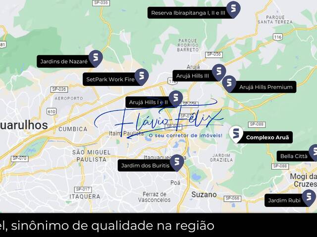 #951 - Terreno em condomínio para Venda em Mogi das Cruzes - SP - 3